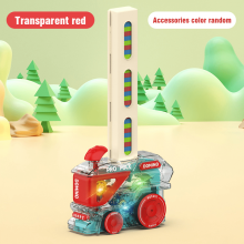 Kids Domino Train Toy Set Red 120 pcs