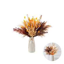 1Pack Natural Dried Pampas Grass Decor,17" DIY Floral Arrangements for Rustic,Rustic Farmhouse Decor for Farmhouse,Party,Home,Office Decoration
