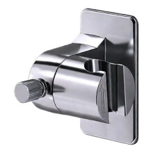 Adjustable 360 Shower Head Holder, Wall-Mounted No-Drill Bracket for Handheld Sprayer – Compatible with Most Shower Heads