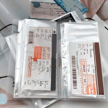 2Pcs Multifunctional Ticket Organizer Album Wear Resistant for Movie Concert and Travel