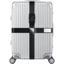 Heavy Duty Adjustable Luggage Straps Compatible with Suitcases – Dual-Bag Connector with Combo Lock