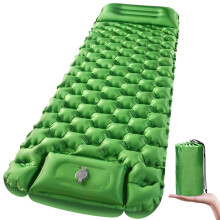 Self-Inflating Camping Mattress with Pillow - Lightweight & Portable for
