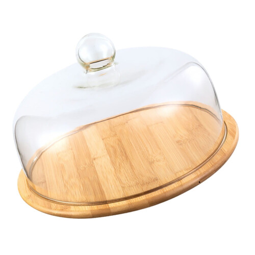 Glass Cake Display Stand with Lid 12 in 2