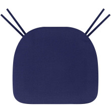 Navy Blue Waterproof Outdoor Seat Cushion, High-Density Horseshoe Pad with 50+ UV Protection for Patio Chairs
