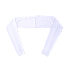 Worgeous Sun Protection Shawl Sleeves Arm Warmer Sports Men and Women White