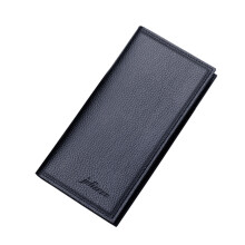 Men's Business Leather Slim Wallet Long Clutch Bifold Credit Card Holder Purse