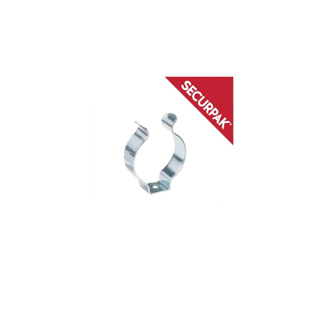 Securpak Zinc Plated Pipe Clips (Pack Of 4) 5063107636508