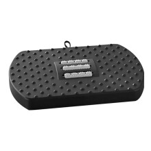 Ergonomic Footrest Under Desk Portable Foot Stool 1Set Black Plastic For Young Adults School Use
