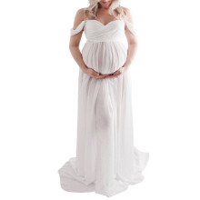 Maternity Dress Soft Comfortable Polyester with Not Crease Designs Stylish Photo Dress Easy to Carry for Photography