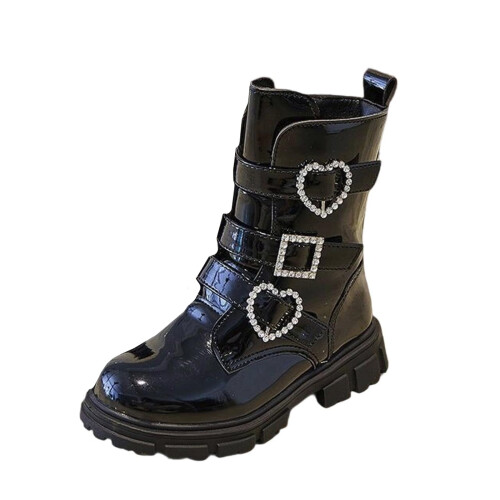 Children's Boots, Single Boots, British, Side Zipper Short Boots 2