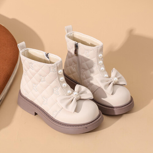 Children's Boots, Single Boots, Solid Color, Cute, Fashionable, Exquisite Short Boots