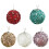 Christmas Ball Ornament Red Glitter 8 cm 7