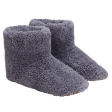 Electric Heated Plush Slippers Usb Heating House Shoes For Home Indoor Home Supplies (Men)