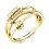 Adjustable Open Fidget Ring Gold for Women 1