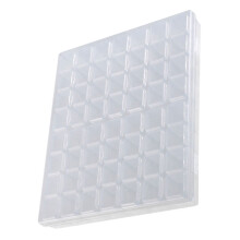 56 Grids Fake Nail Organizer Classified Storage Tray Unclaimed Pink Snack