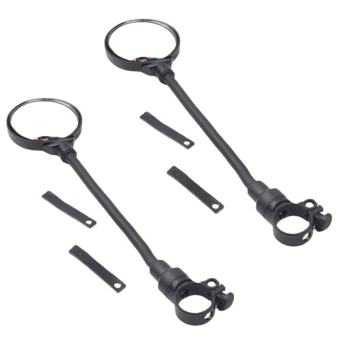 Bike Mirrors Handlebars Adjustable Clear Vision Plastic 2Pcs 14.7X3In