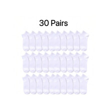 30 Pairs Sports Socks – Black/Gray/White, Soft & Simple, for Fitness, Casual Wear & Personalized Style