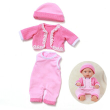 12" Reborn Doll Girl Clothes Set, Pink Fashion Outfit for Toy Gifts & Dress-Up Fun – Compatible with 12" Dolls