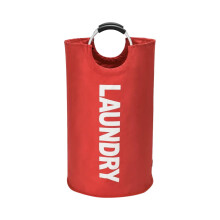 Large Laundry Basket, Collapsible Clothing Hamper,Freestanding Tall Clothes Hamper, Laundry Supplies Organizer,Red