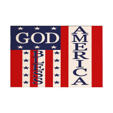 Independence Day Linen Printed Placemats – Heat-Insulating Decor Cloth for Festive Table Ambiance, Compatible with Holiday Meals