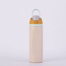 304 Stainless Steel Fitness Sports Vacuum Bottle with handle and straw, Large Capacity Macaron Thermal Mug/16/19/24/32oz