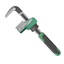 Adjustable Wrench with Right-Angle Design, F-Type Pipe Vise, Multi-Functional Work Light Extension – Compatible with Round & Special-Shaped Pipes