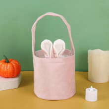 Cesto di Pasqua, Borsa a mano con coniglietto pasquale, Cesto con orecchie, Scatola regalo per feste, Confezione, Scatola per uova, Sacchetto per