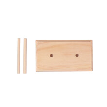Beige Wooden Embroidery Line Tool Holder for Home and Office Use