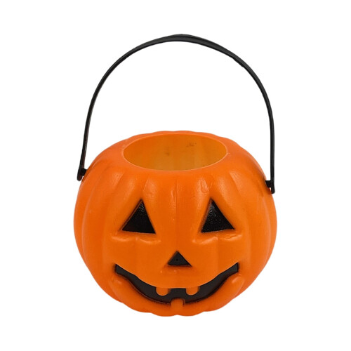 Κουβάς 6" για το Halloween με θέμα το κόλπο ή το κέρασμα – Καλάθι με γλυκά Jack O'Lantern 3D με