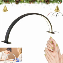 Lampe de bureau pliable demi-lune pour ongles, plusieurs modes et niveaux de luminosité, compatible avec le nail art, les extensions de cils, les