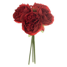 Künstlicher Pfingstrosenstrauß aus rosa Seide – Hochzeitsblumen