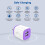 Chargeur double USB 2,1 A + 2 câbles de 3 m, compatible avec iPhone 14/13/12 4