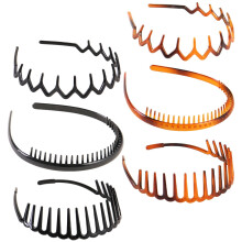 Hair Clasp Elastic Toothed Hoops Unisex 6 Pcs