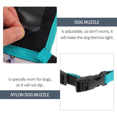 Polyester Pet Muzzle Green 1Pcs S 1