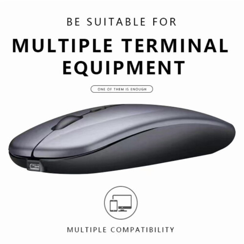 Mouse Dual Mode Bluetooth Wireless Rechargeable Silent Button Adjustable DPI USB 2.4G Optical Suitable for Laptops New 1