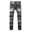 Jeans Clasaiceacha Fir le Cos Díreach Sracadh agus Caolfheistithe Jeans d'Fhir 4