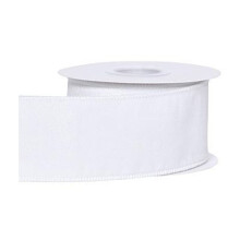 Fita de veludo com borda aramada azul cobalto 6 cm x 8,3 m