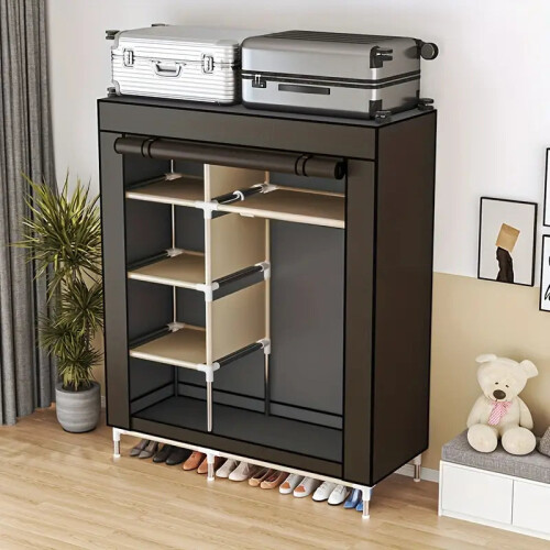 Modern Clothes Storage Wardrobe with Dustproof Cover 2