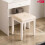 Minimalist White Dressing Stool - Bedroom Makeup Chair 3
