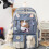 5pcs Cute Backpack Set for School Teens Plushies Kawaii Backpack with Accessories 7