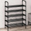 Simple Shoe Rack – Space-Saving Black Shoe Shelf(5Layers) 4