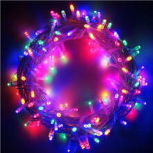 Indoor Outdoor Decorative Lighting, IP44Waterproof Fairy Lights, Multicolor LED Christmas Lights with Remote Control, 8Lighting Modes, 200Color
