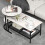 2x Nesting Coffee Table Set - White Faux Marble Top 5