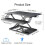 Foldable Standing Automatic Lifting Computer Table Desk 8