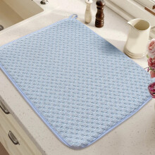 Tapis égouttoir à vaisselle en microfibre absorbante 20 x 15 pouces, grand format, pour égoutter la vaisselle sur le comptoir de la cuisine.