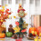 Scarecrow Tree Topper Fall Decoration Orange Plastic 5