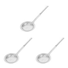 3Pcs Fine Mesh Stainless Steel Oil Strainer Spoon with Non-Slip Handle