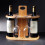 Elegance Elevated: Wooden Tabletop Wine Rack with High-Legged Cup Inverted Cup Design 3