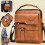 Ανδρική Δερμάτινη Τσάντα Ώμου Crossbody Sling - Vintage Side Crossover Ανδρική Τσάντα Ταξιδιού 2