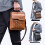 Ανδρική Δερμάτινη Τσάντα Ώμου Crossbody Sling - Vintage Side Crossover Ανδρική Τσάντα Ταξιδιού 6